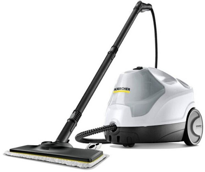 카처 SC4 EASYFIX 스팀청소기, 화이트+블랙