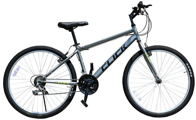 26인치 MTB 자전거 21단 클릭 보스톤26, 그레이/미조립, 1개, 170cm