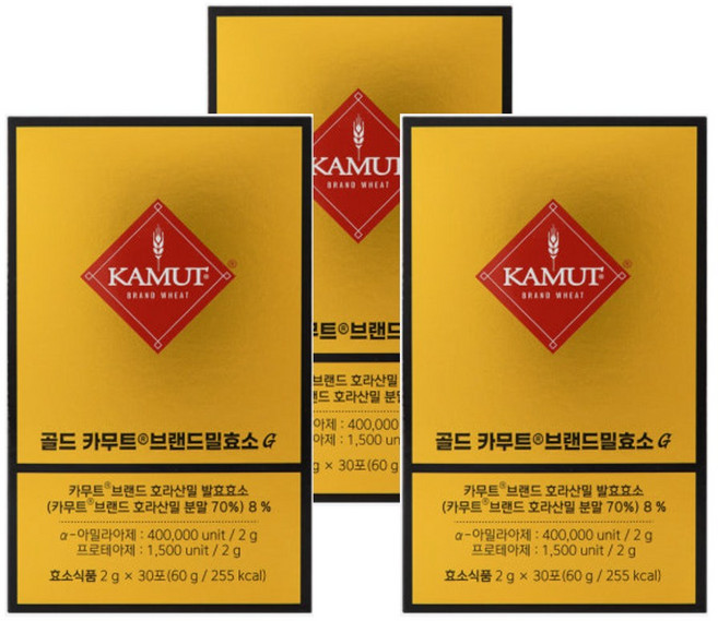 카무트 골드 카무트효소G, 90g, 3개