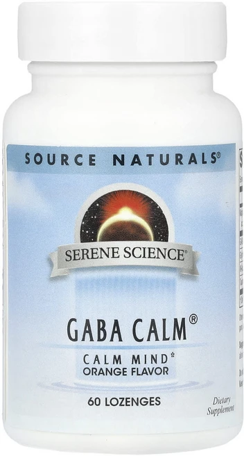 Source Naturals Serene Science® GABA Calm® 오렌지 사탕 정제 60정, SourceNaturalsSereneScienceGAB, 1개 - 쿠팡