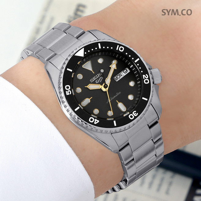 세이코5 오토매틱 데이데이트 skx 스포츠 다이버 남자 메탈 손목시계