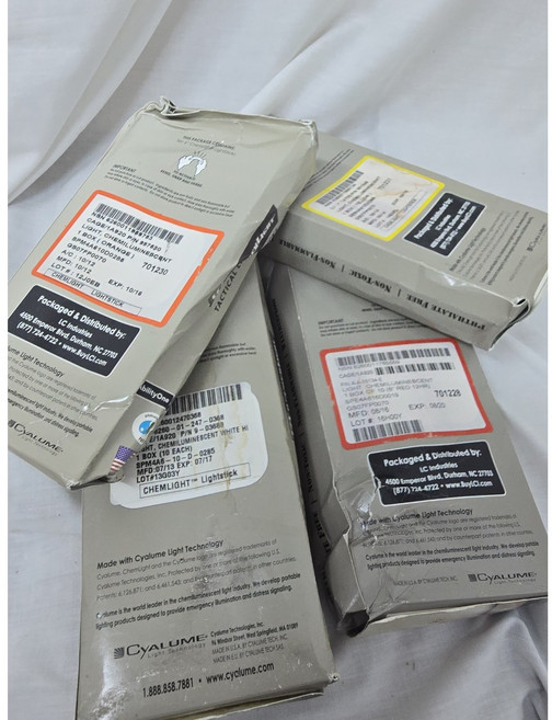 미국 CyALUME 케미라이트 야광스틱 전술 발광봉 군용 형광봉 반사용품 MADE IN USA - 하자제품, 10개, 오렌지색상10개(하자제품)