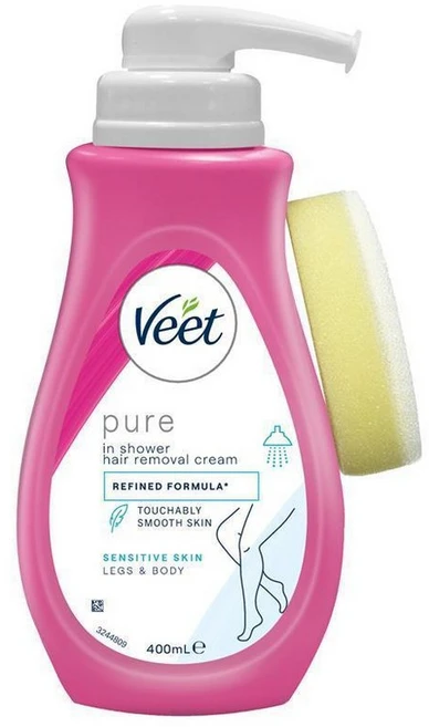 Veet 비트 인 샤워 헤어 리무벌 크림 센서티브, 1개, 400ml - 쿠팡