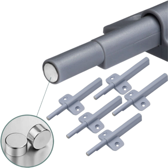 무루어 날개형 원터치 빠찌링, 5개, 그레이