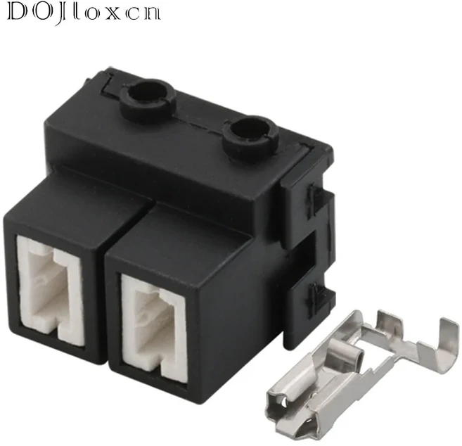 호환 세라믹 고온 저항 전조등 소켓 안개등 LED 전조등 램프 거치대 1/2 핀 차량 H1 H7 1 5 10 20 50 세트, 5 sets, 01 2p female, 1개