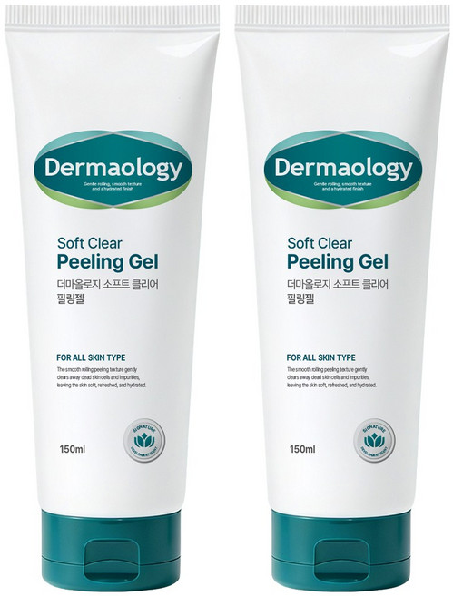 [피부각질 135% 개선] 1+1 더마올로지 저자극 필링젤 150ml 각질제거제 얼굴 스크럽 각질케어 남자 여자, 2개