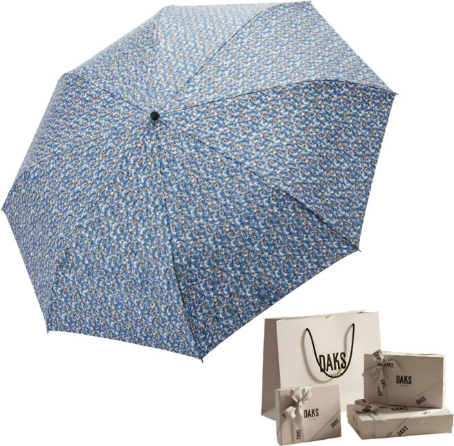 닥스 정품 3단 수동 초경량 UV차단 양우산 선물상자 쇼핑백구성