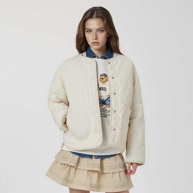 [후아유] 여성 스티브 리버서블 퀼팅 자켓 점퍼 / WHJJG1112F