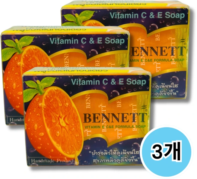 베네트 비타민 포뮬라 비누 130g 1개, 3개입 - 쿠팡