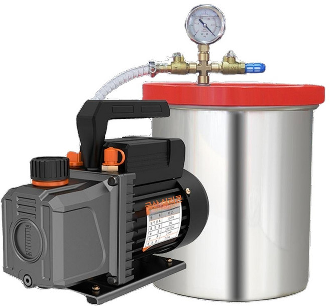 수동 탈포기 진공 고성능 탱크 레진 챔버 몰드 제거 펌프 12l 18l, 펌프+30cm