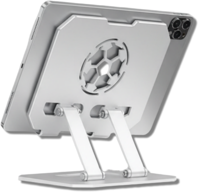 로아나랩 360도 회전 접이식 태블릿 거치대 스탠드 탁상용, 1개, 화이트, 테블릿모델