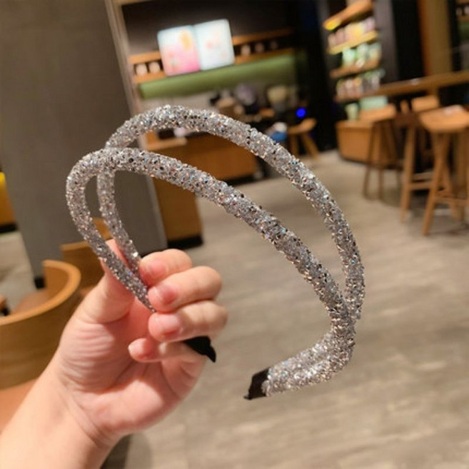韓式水鑽髮箍 簡約個性閃閃防滑髮箍