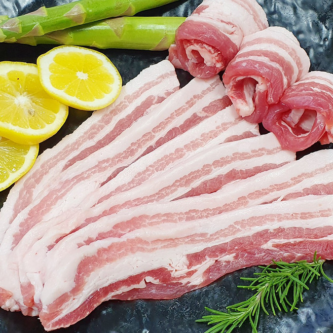 [당일출고] 한돈 삼겹살 목살 벌집삼겹살 꽃삼겹살 돼지껍데기 돼지등심 앞다리살 뒷다리살 목살 오겹살, 1개, 한돈 삼겹살 (제육용) 300g