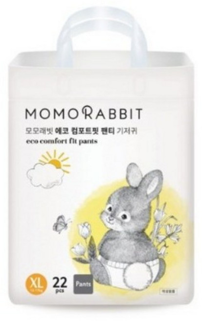 모모래빗 에코컴포트핏 팬티기저귀 4팩 팬티형 아동공용, 특대형(XL), 22매