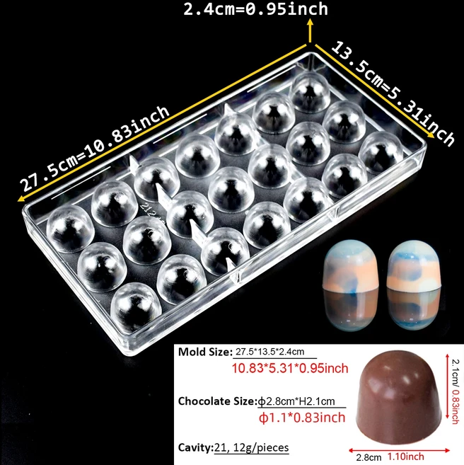 발렌타인데이용 초콜릿 몰드 사랑의 모양 하트 장미 입술 다이아몬드 폴리카보네이트 캔디, 03 2124B-VDA