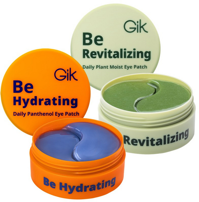 GIK 데일리 콜라겐 모이스트 판테놀 하이드로겔 아이패치, 판테놀(오렌지)+모이스트(초록), 1개, 60개입