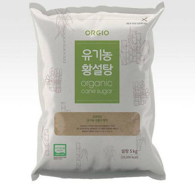 오르지오 유기농 황설탕, 5kg, 1개