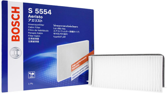 쌍용 코란도 투리스모 2P 보쉬 에어컨필터 히터 S5554, 1세트