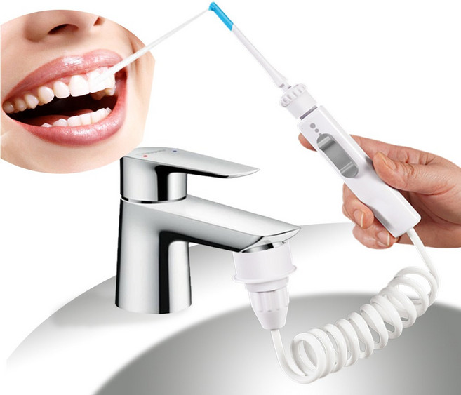 수도직결 구강세정기 수도꼭지 치아세정기 연결식 치간 구강 세정기 물치실 칫솔