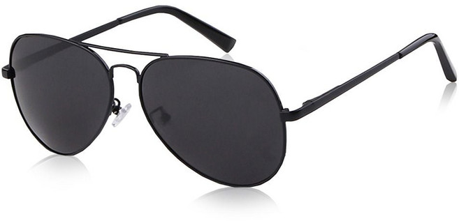 남자 빅사이즈 편광 보잉 미러 선글라스 UV400 블랙 hes+500mR