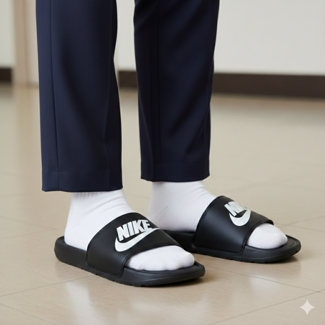 [매장정품] 나이키 슬리퍼 남녀공용 학생 실내화 여름 발편한 슬라이드