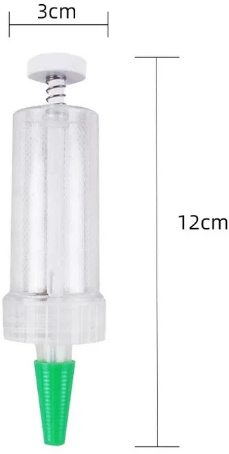 플라스틱 정원 파종기 도구 12 홀 빠른 씨앗-인 토양 파는 사람 및 스페이서 씨앗 심기 용 손 화분, 01 GREEN