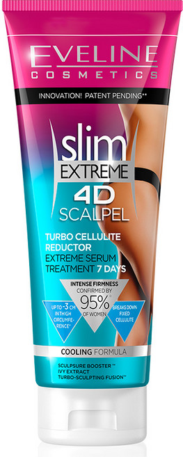 이브라인 슬림 익스트림 4D 스칼펠 터보 셀룰라이트 리덕터 하루 시작 크림, 250ml, 1개