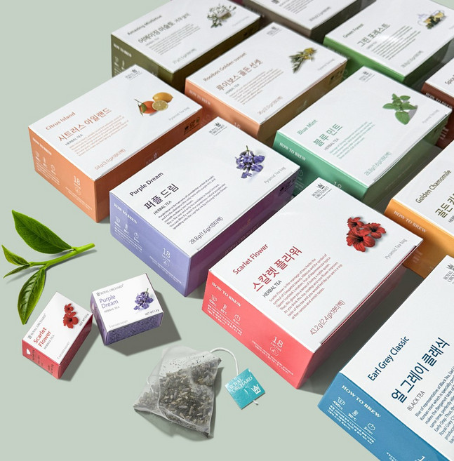 로얄오차드 18티백 개별실링 허브티 홍차 14종 (3년연속 세계미각대회 수상), 18개입, 1박스, 3g