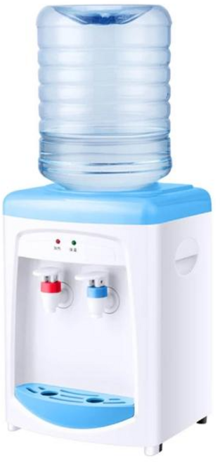 迷你台式飲水機 溫熱型 可加熱 送4升水桶, 白色+4L小桶