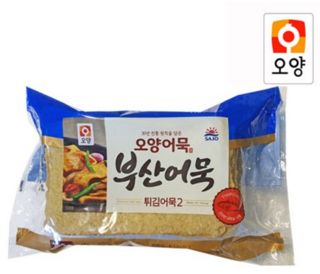 오양 튀김어묵 부산어묵 상천어묵, 750g, 2개