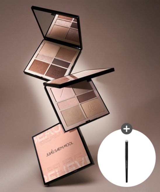 정샘물 JUNGSAEMMOOL 아티스트 아이 팔레트 누드 아티스트 아이팔레트 브러쉬 JSM_EYE17 362277, 소프트누드 SET