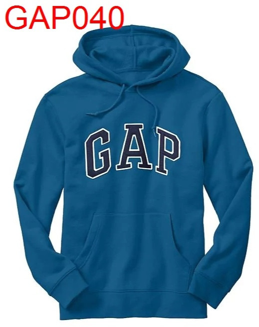 GAP 男生 經典大LOGO連帽外套 水藍色 S碼