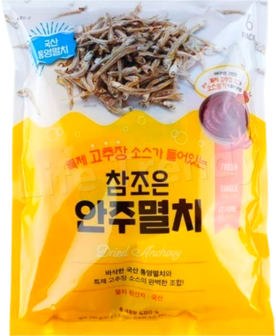 바다건해 참조은 안주멸치, 2세트, 480g