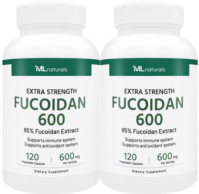 [미국빠른직구] 신제품 마이라이프 내추럴스 후코이단 600mg, 120정, 2개