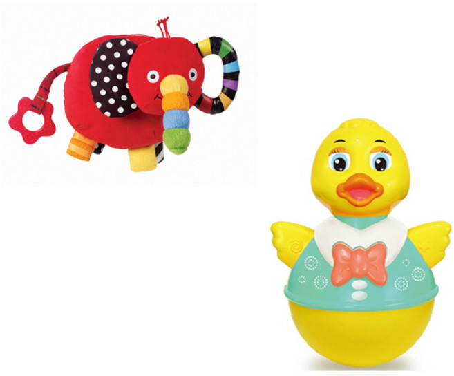 아기 오리 뮤직 오뚝이 + 아기 코끼리 코야 (2종세트)(블루래빗), 1개