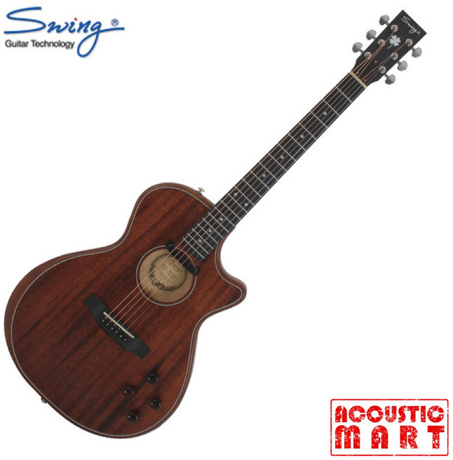 Swing 스윙기타 Hybrid-M 올솔리드 하이브리드 어쿠스틱기타 통기타, 1개