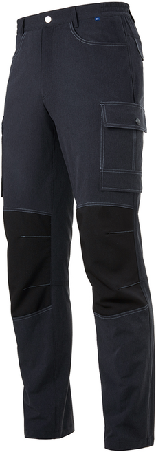 지벤[ZIBEN] 가장 편하고 시원한 바지 여름바지 시원한 가벼운 멜란지 스트라이프 패턴 팬츠 바지, MELANG BLACK, 1개