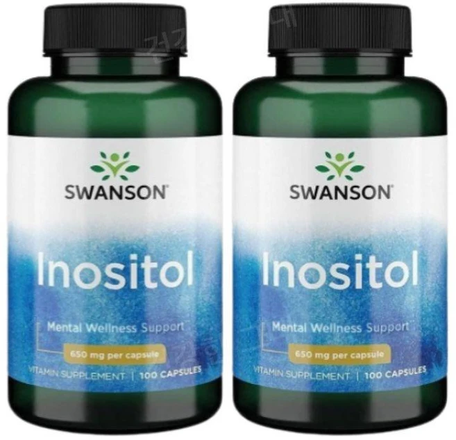 스완슨 이노시톨 650mg 100캡슐 2개 Inositol Swanson, 100정 - 쿠팡