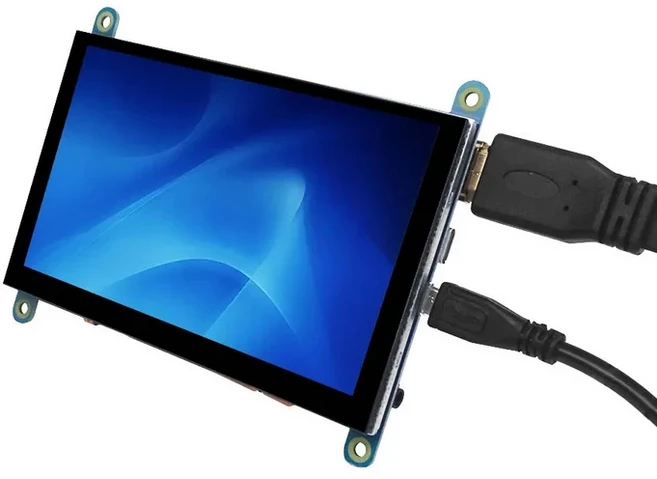 5인치 LCD HDMI 모니터 울트라 HD 800*480 해상도 IPS 디스플레이 용량 성 터치 스크린 라스베리 파이 2B/3, 01 5 Inch Touch, 1