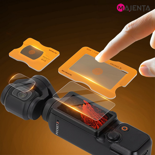 오즈모 포켓4 3 액정 보호필름 강화유리 1초 부착가이드툴 원터치, 1개, 포켓4/3필름 원터치 가이드툴세트