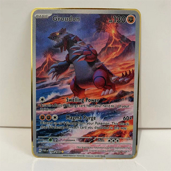 寶可夢金屬卡牌 精選組 含 阿爾宙斯 帝牙盧卡 帕路奇犽 朱紫ex VSTAR, 固拉多, 1個