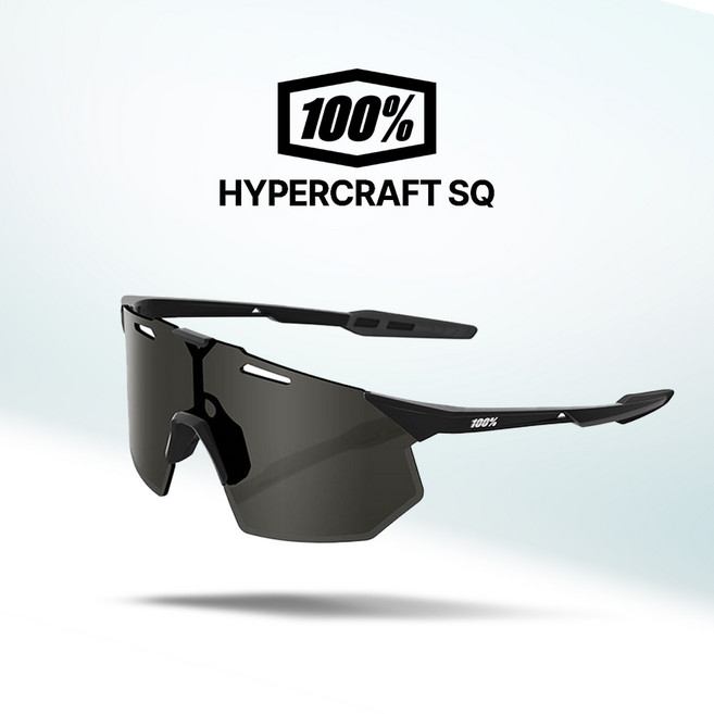 100% 고글 하이퍼크래프트 SQ 자전거 야구 골프 스포츠 선글라스 100퍼센트 100프로(01), 2. 매트블랙/스모크(02), 1개