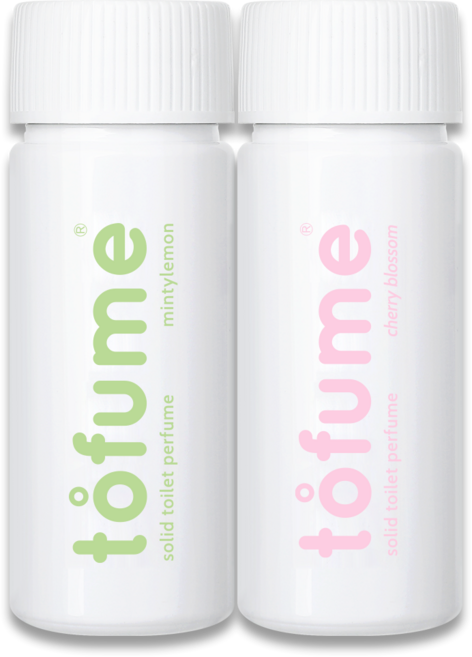 토퓸 토일렛 퍼퓸 화장실 방향제, 24g, 2개, 민티레몬(30정), 체리블라썸(30정)