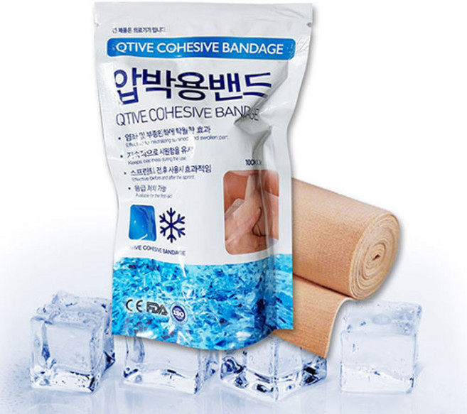 유엔아이메디컬 납품용 쿨밴드 스포츠 냉감밴드 압박붕대 압박용밴드 qtive, 1개입, 1개