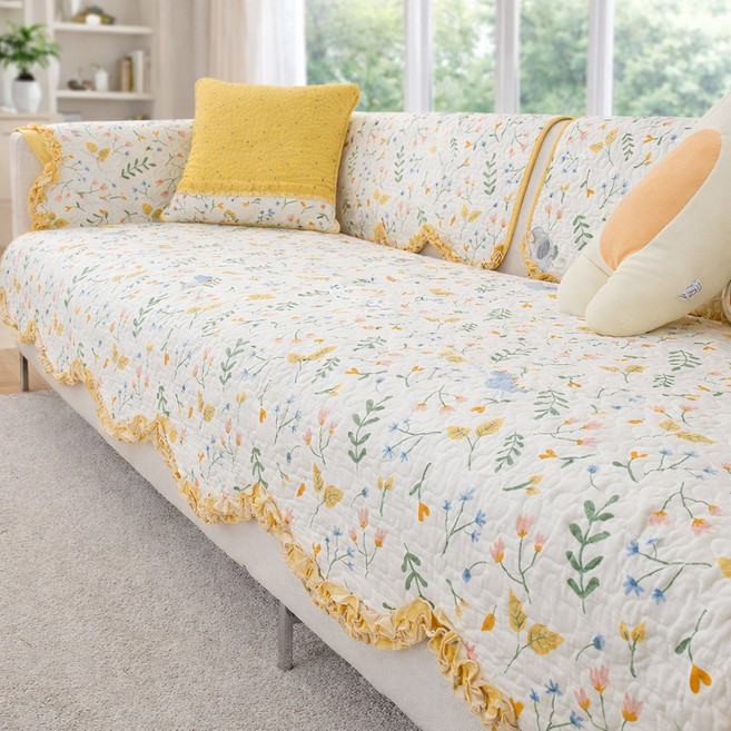 데이브룸 순면 소파패드 논슬립 쇼파매트 덮개