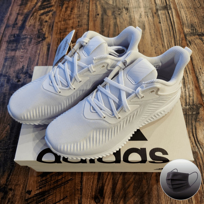 [국내정품] 아디다스 운동화 런닝화 러닝 헬스화 농구화 화이트 남성 여성 커플 데일리 발편한 알파바운스 (슈앤카마스크증정)