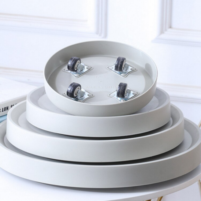 크레바스 이동식 화분 받침대 공기청정기 받침대 다용도 이동받침, 베이지