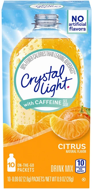 크리스탈라이트 카페인 드링크 믹스 시트러스, 2.6g, 10개입, 1개 - 쿠팡
