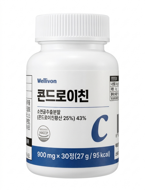 웰리본 콘드로이친 900mg x 30정, 1개, 27g
