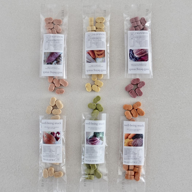 마라피키 고기간식 웰빙스낵 저칼로리 소프트 트릿 져키, 1개, 40g, 노랑(단호박/양배추/당근)